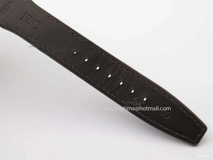 MIROTIME 0601 Pilot Chrono SS IW387808 CF3 ZF 1:1 Best Edition On Brown Leather Strap A Soft 7328
